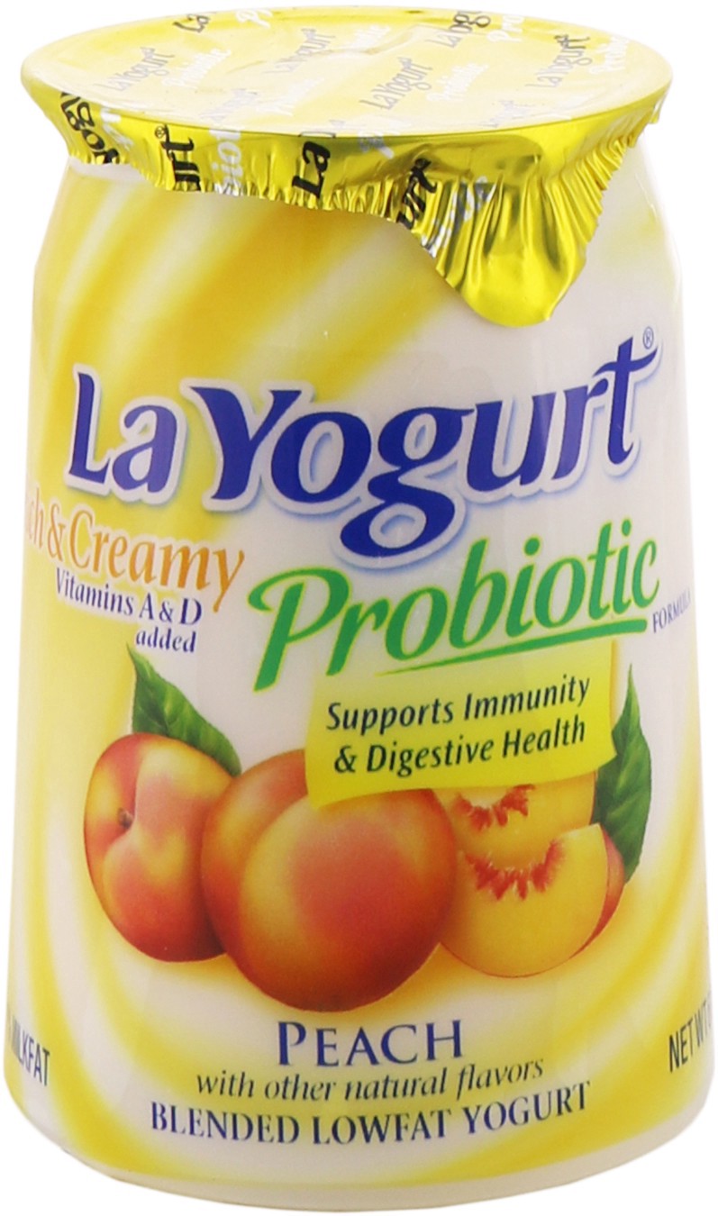 slide 1 of 1, La Yogurt La Ygt R&C Peach, 6 oz