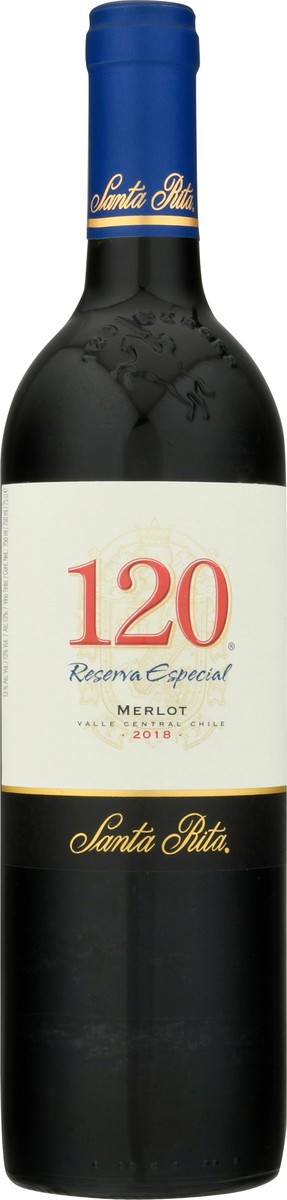 slide 7 of 9, 120 Reserva Especial Chile Valle Central Merlot 750 ml, 750 ml