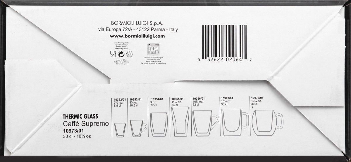 slide 3 of 10, Luigi Bormioli Drink & Design Caffe Supremo 10.25 Ounces Thermic Glass 2 ea, 2 ct