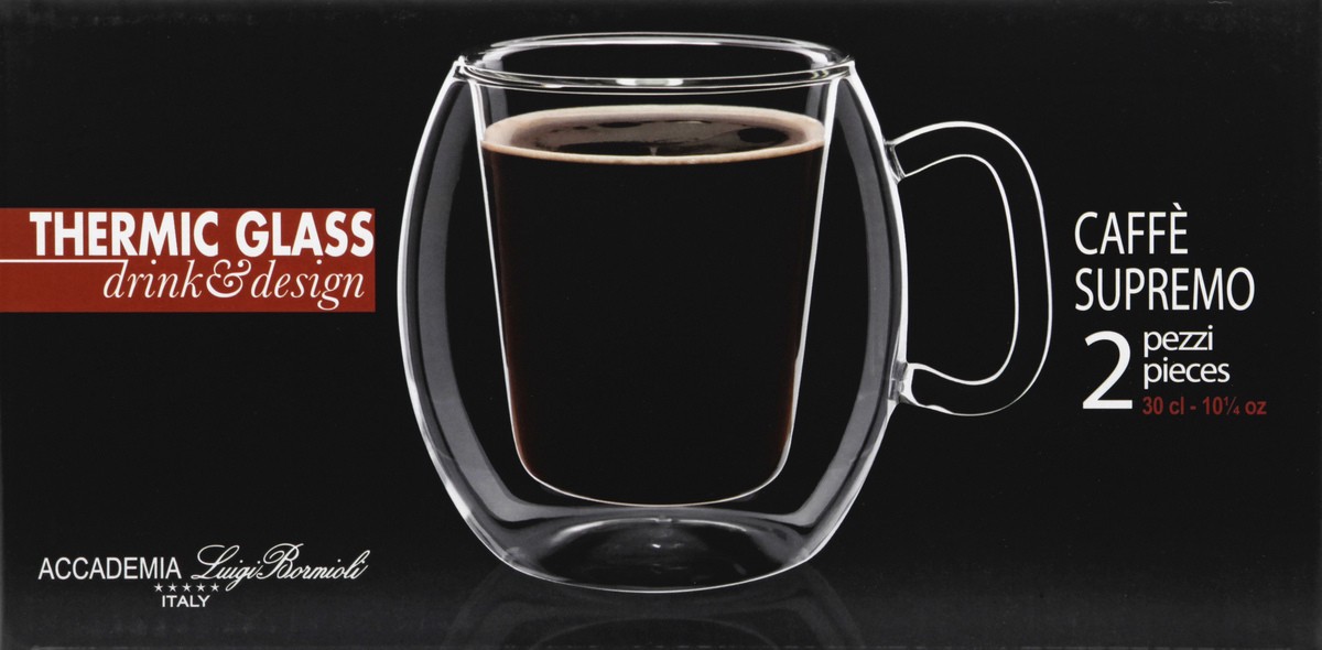 slide 1 of 10, Luigi Bormioli Drink & Design Caffe Supremo 10.25 Ounces Thermic Glass 2 ea, 2 ct