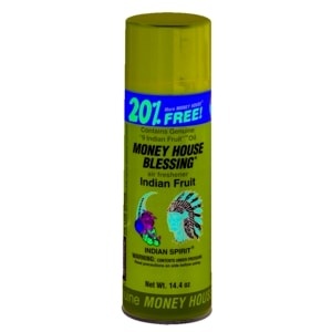 slide 1 of 1, Money House Blessing Air Freshener, Indian Fruit, 14.4 oz