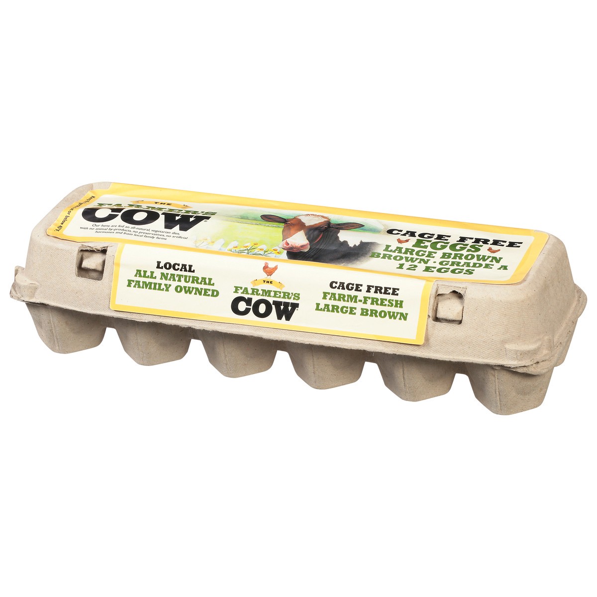 slide 4 of 9, The Farmer's Cow Brown Eggs Extra-Large - 12 ct, 12 ct