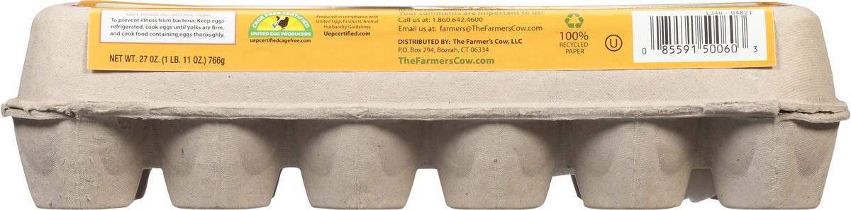 slide 9 of 9, The Farmer's Cow Brown Eggs Extra-Large - 12 ct, 12 ct