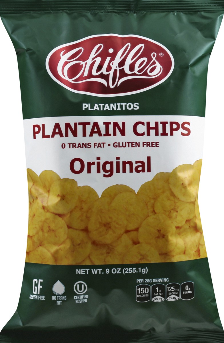 slide 1 of 12, PLANTAIN SNACKS Chifle's Platanitos (Plantain Chips) No Salt, 1 ct