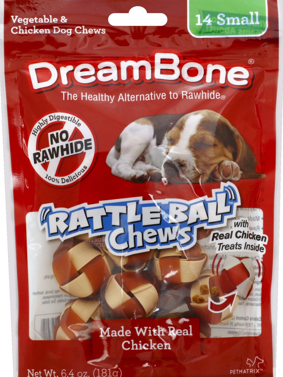 slide 3 of 6, DreamBone Rattle Ball Chews, 14 Ct, 1 ct