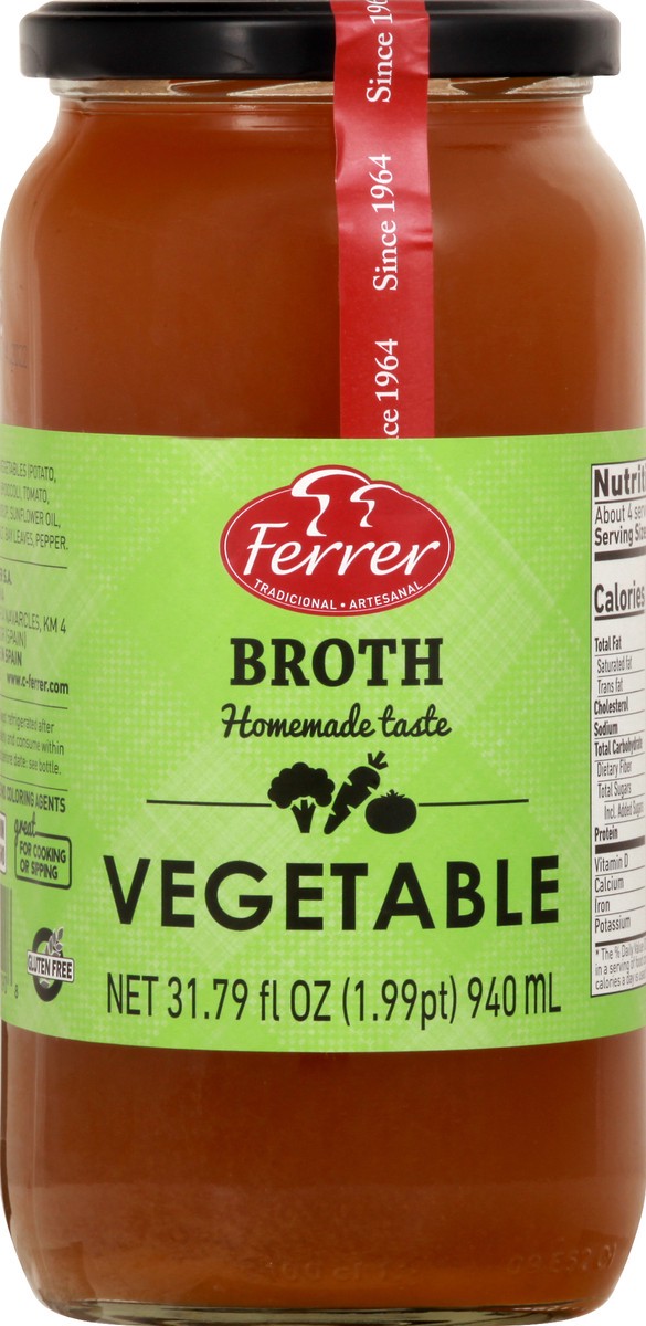 slide 11 of 13, Ferrer Vegetable Broth 31.79 oz, 31.79 oz