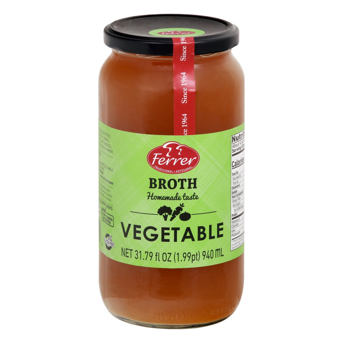 slide 2 of 13, Ferrer Vegetable Broth 31.79 oz, 31.79 oz