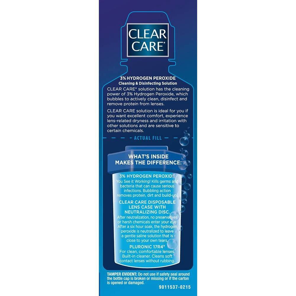 slide 4 of 4, Clear Care Triple Action Cleaning Contact Travel Pack, 3 oz