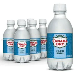 Canada Dry Sodium Free Club Soda 6 - 10 fl oz Bottles