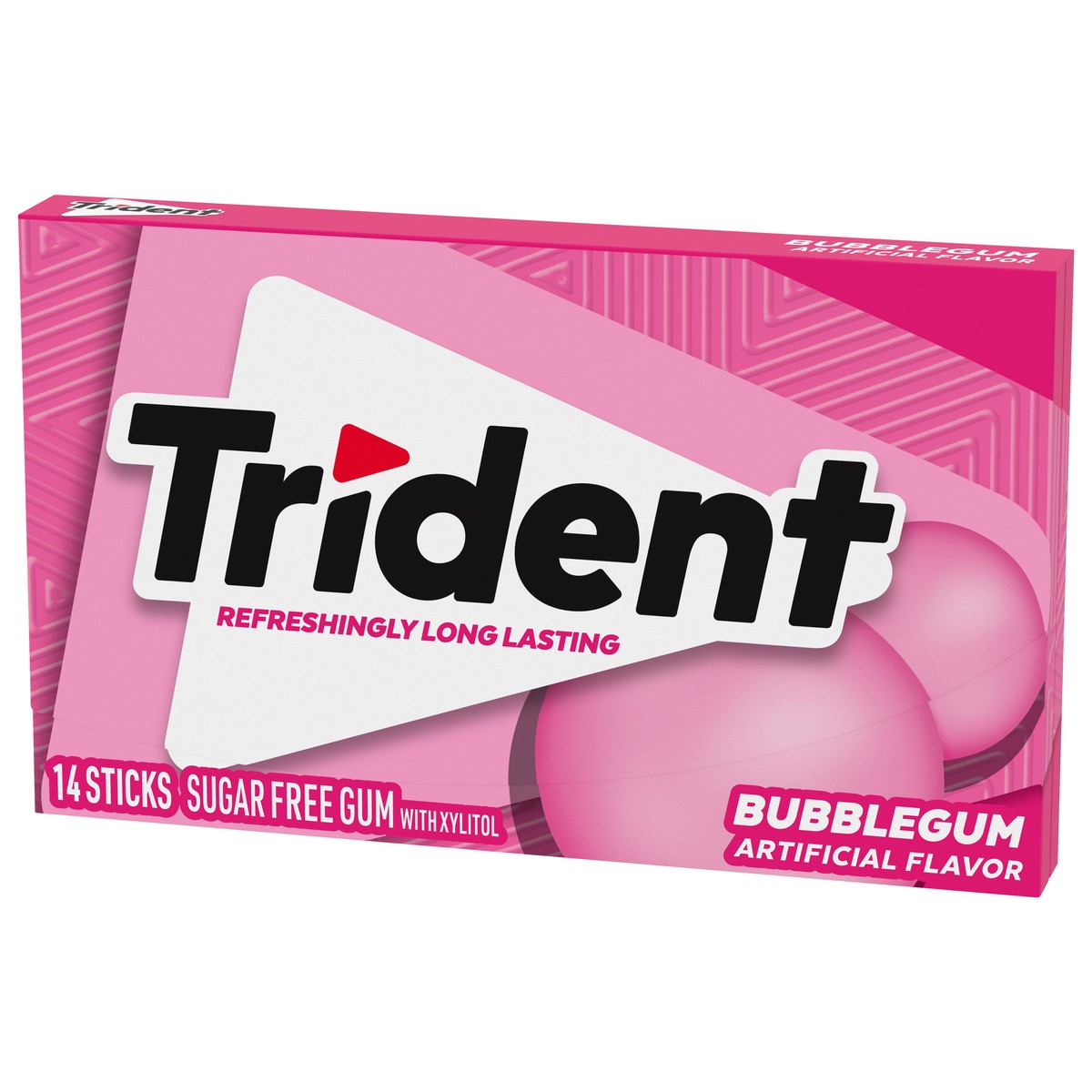 slide 6 of 9, Trident Bubblegum Sugar Free Gum, 14 Piece Pack, 0.94 oz