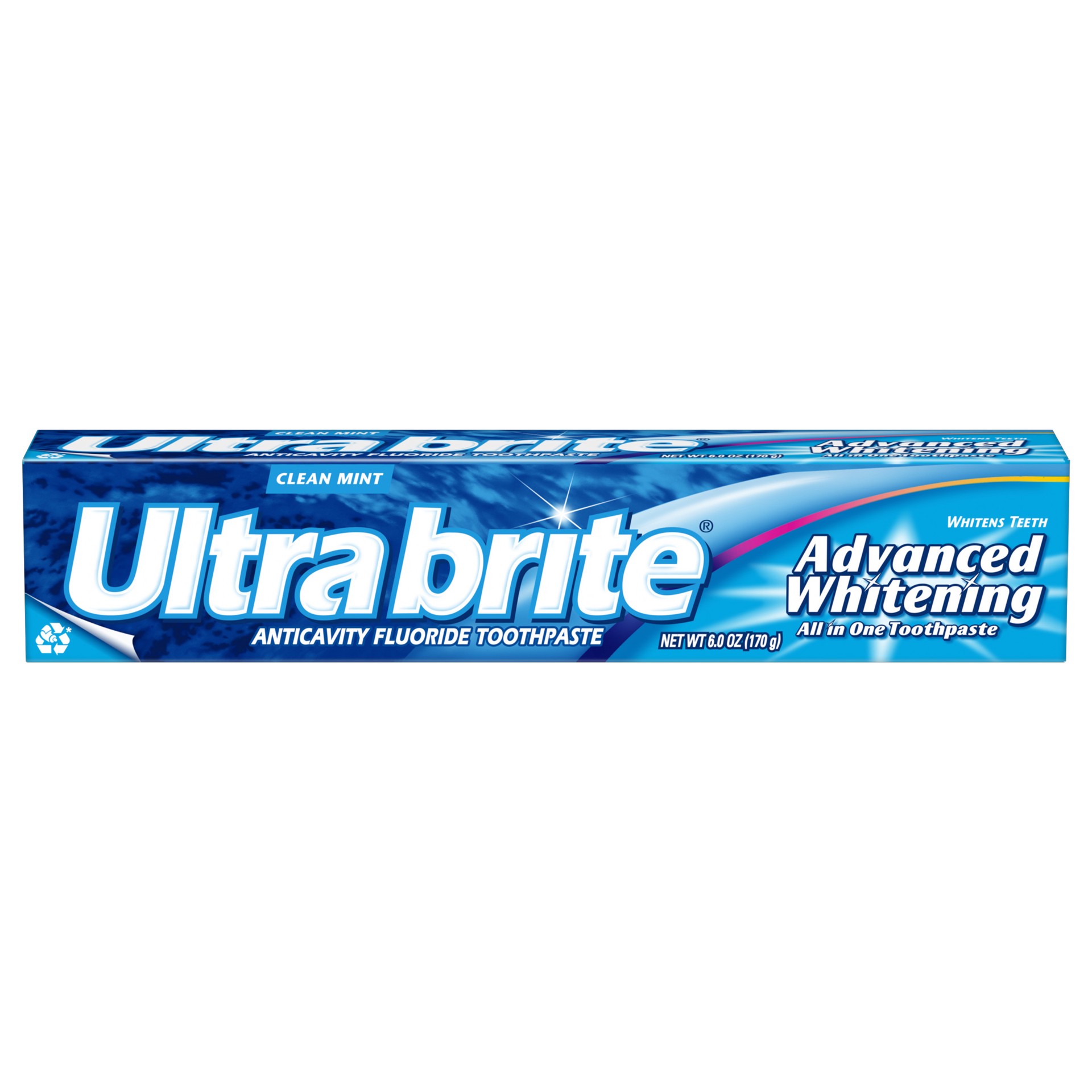 slide 1 of 5, Ultra Brite Advanced Whitening Toothpaste, Clean Mint - 6.0 Ounce, 6 oz