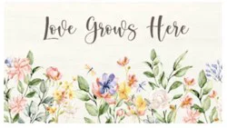 Town & Country Love Grows Here Anti-Fatigue Vinyl Kitchen Mat