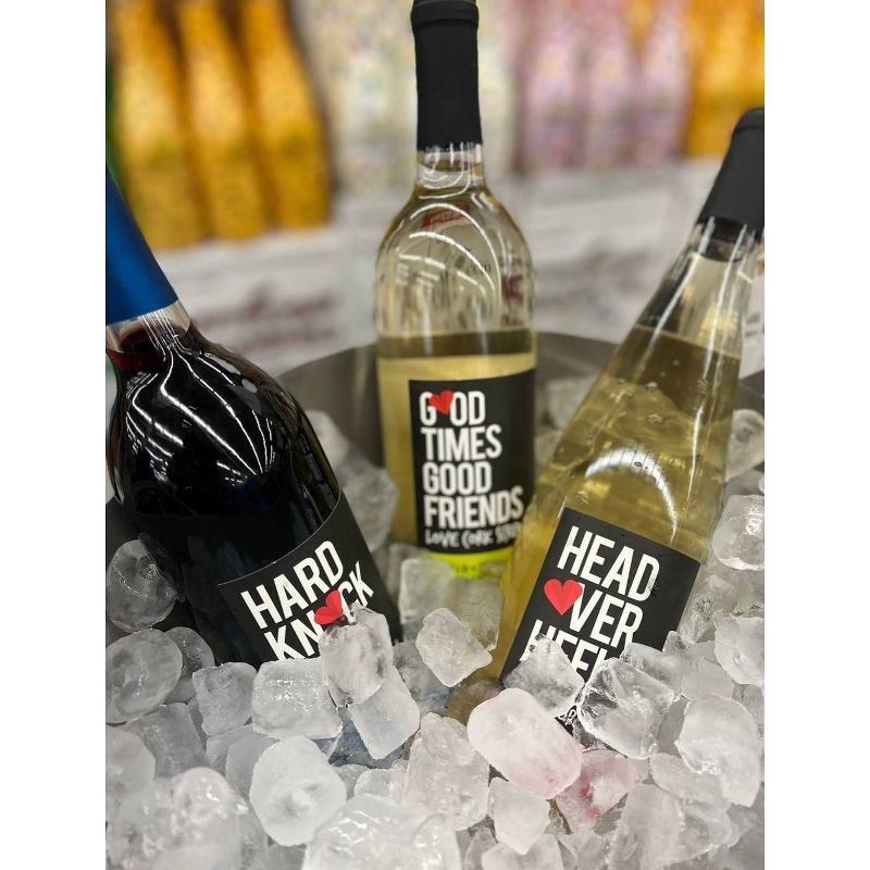 slide 3 of 4, Love Cork Screw Good Times Good Friends Pinot Grigio White Wine - 750ml Bottle, 750 ml