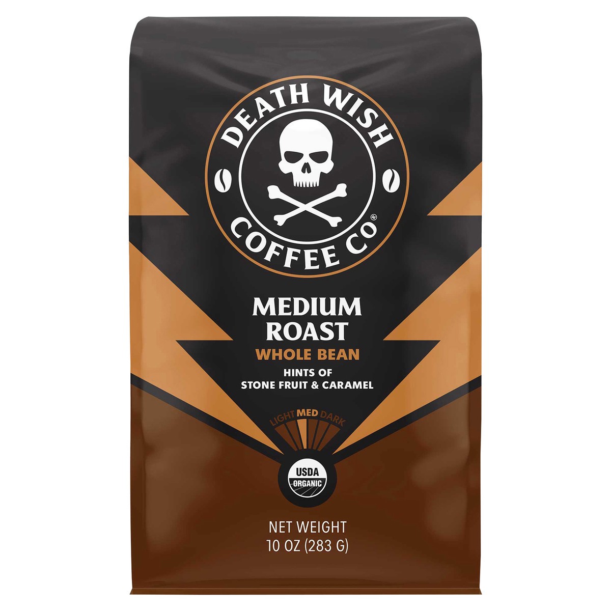 slide 1 of 9, Death Wish Coffee Co. Medium Roast 10oz Whole Bean, 10 oz