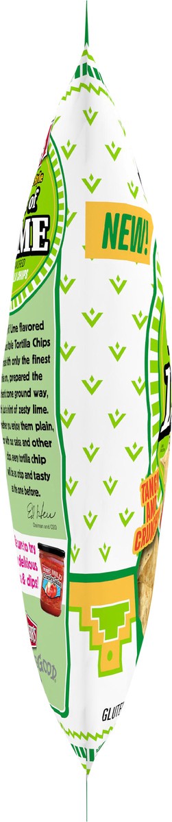slide 5 of 7, Herr's Restaurant Style White Corn Lime Flavored Tortilla Chips 11 oz, 11 oz