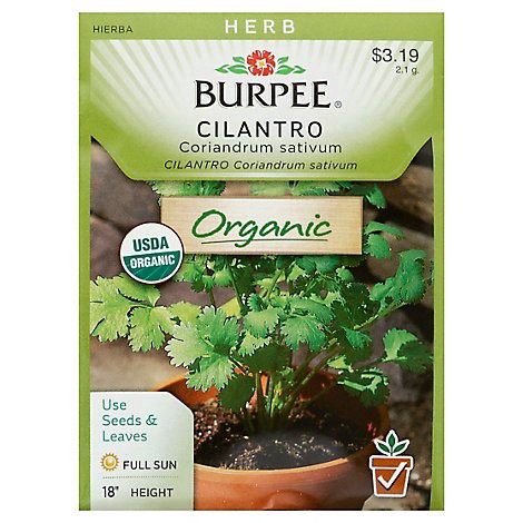 slide 1 of 1, Burpee Cilantro Seeds, Coriander Organic, 1 ct