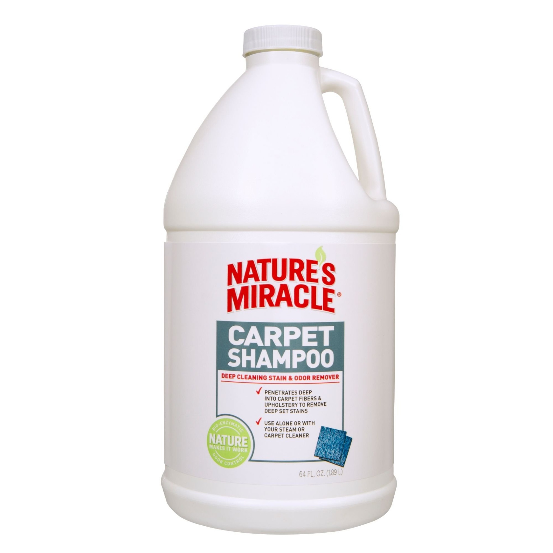 slide 1 of 1, Nature's Miracle Advanced Deep Cleaning Carpet Shampoo, 64 fl oz