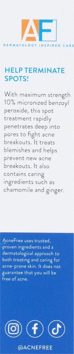 slide 3 of 13, AcneFree Maximum Strength Ginger Chamomile Terminator 10 1 fl oz, 1 fl oz