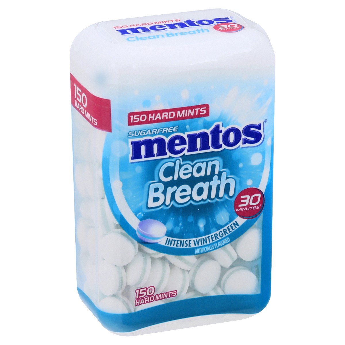 slide 12 of 13, Mentos Sugarfree Clean Breath Intense Wintergreen Hard Mints 150 ea, 150 ct