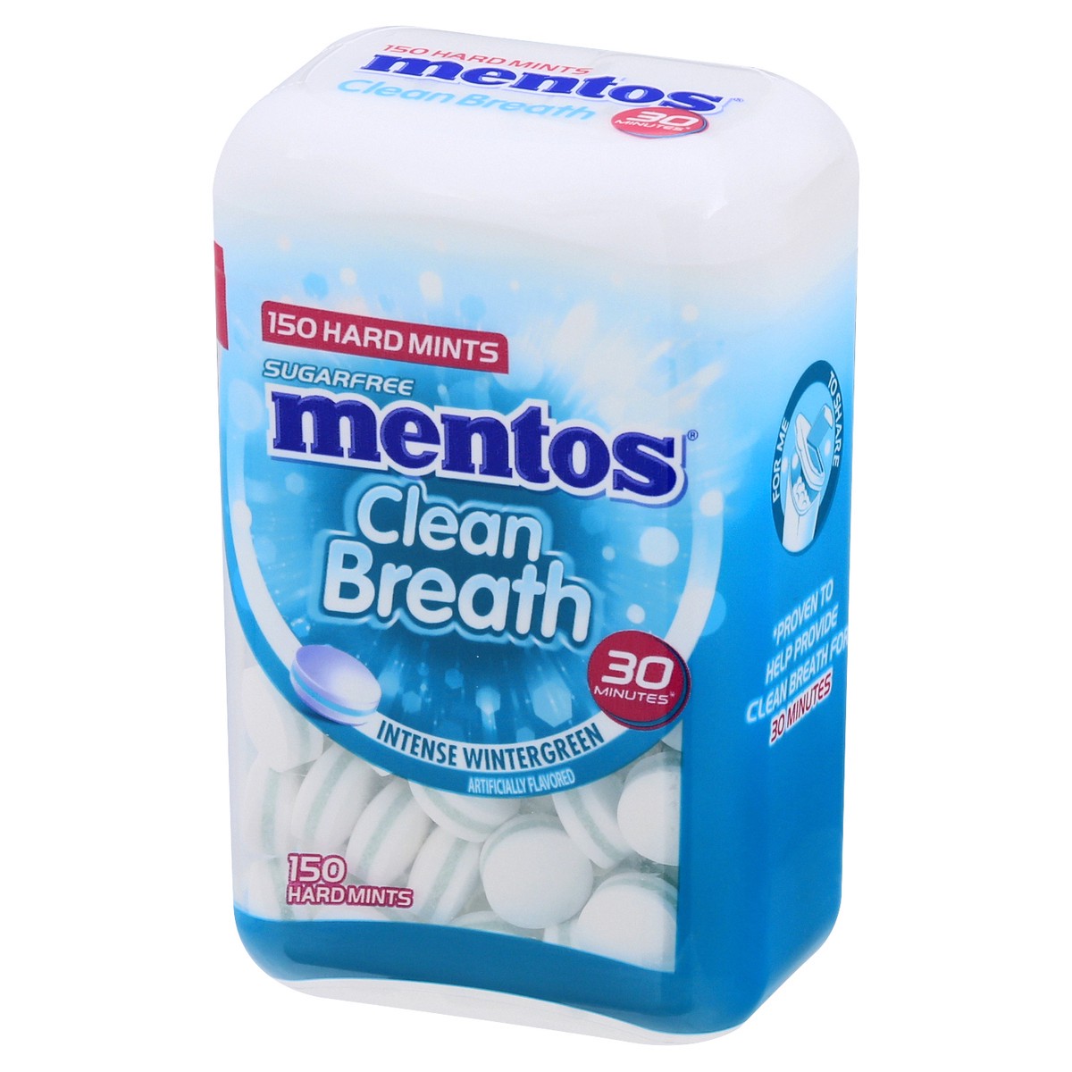 slide 8 of 13, Mentos Sugarfree Clean Breath Intense Wintergreen Hard Mints 150 ea, 150 ct