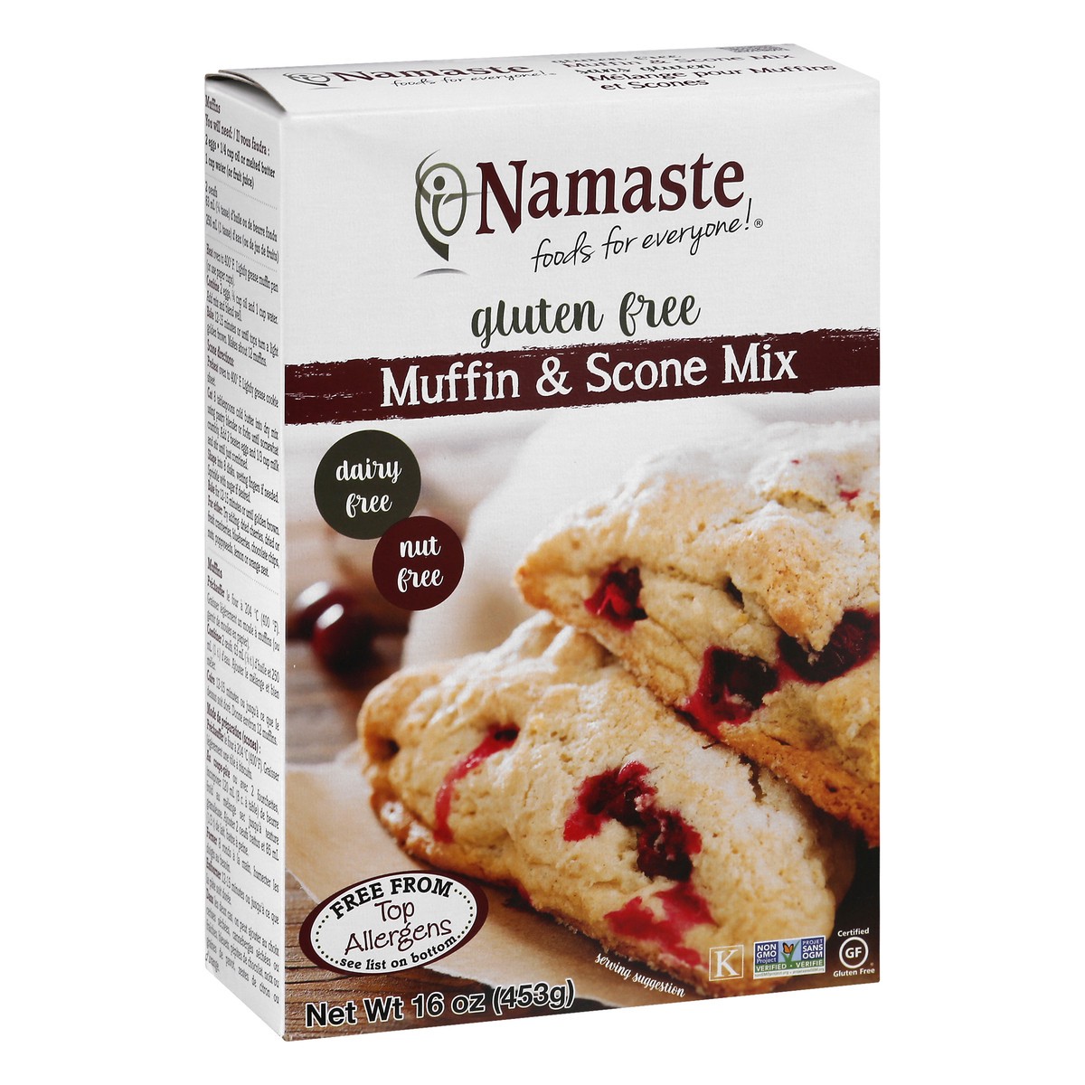 slide 3 of 9, Namaste Gluten Free Muffin & Scone Mix 16 oz, 16 oz
