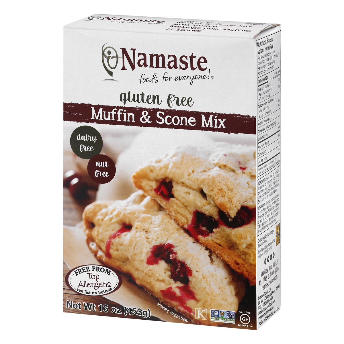 slide 4 of 9, Namaste Gluten Free Muffin & Scone Mix 16 oz, 16 oz