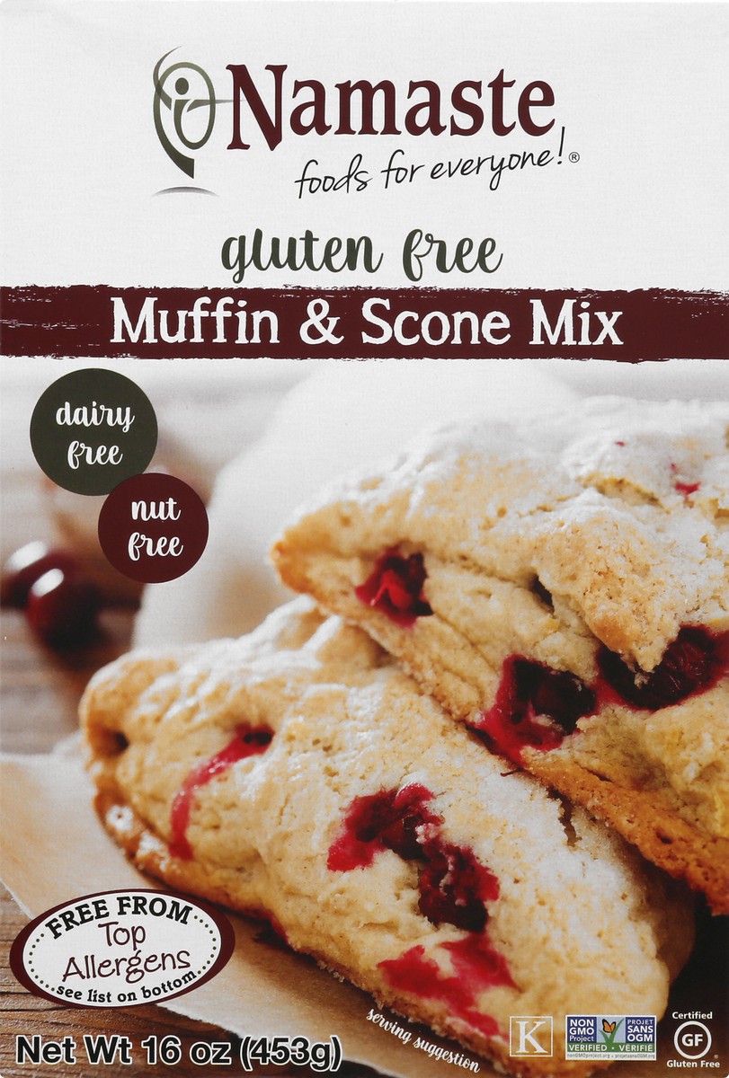 slide 1 of 9, Namaste Gluten Free Muffin & Scone Mix 16 oz, 16 oz