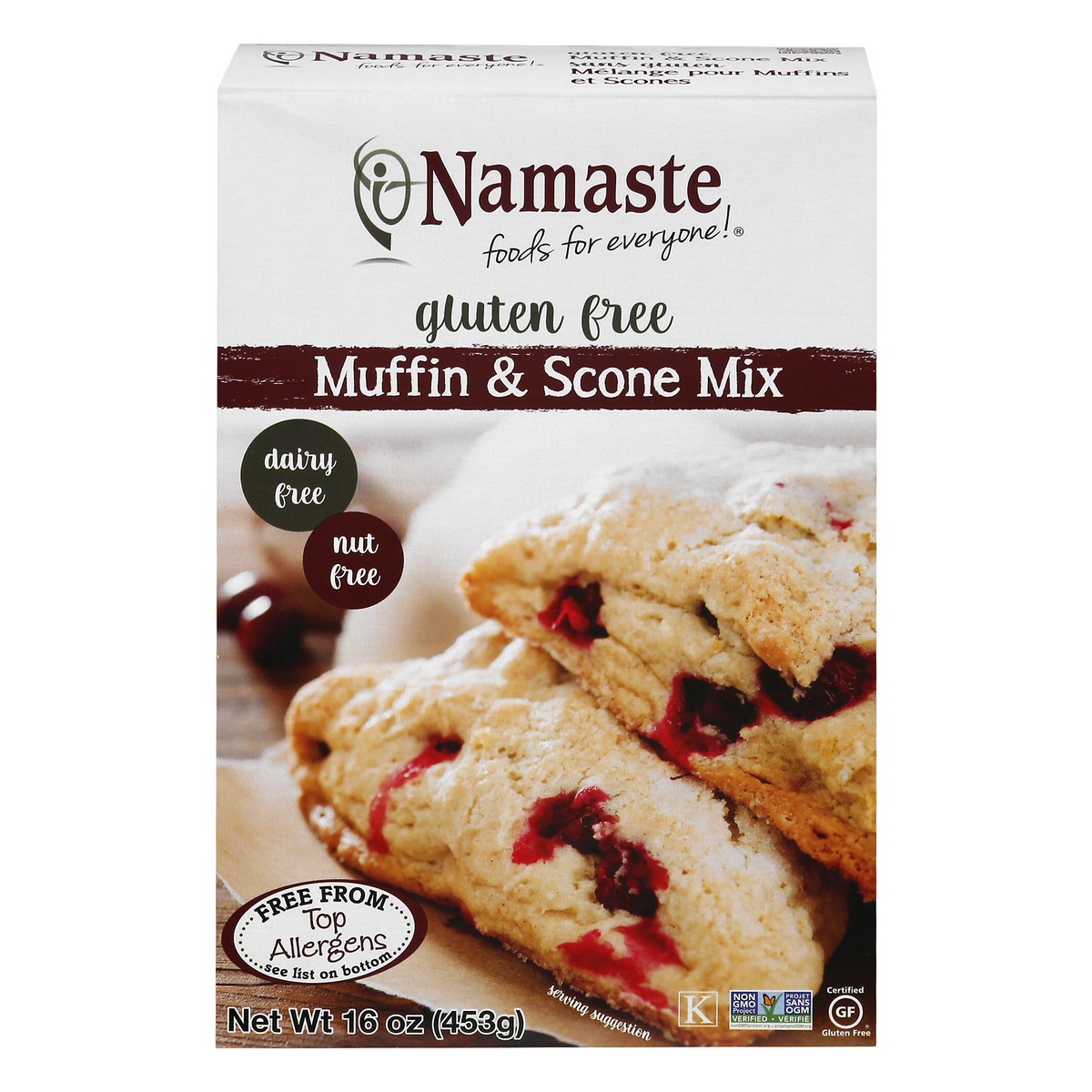 slide 1 of 9, Namaste Gluten Free Muffin & Scone Mix 16 oz, 16 oz