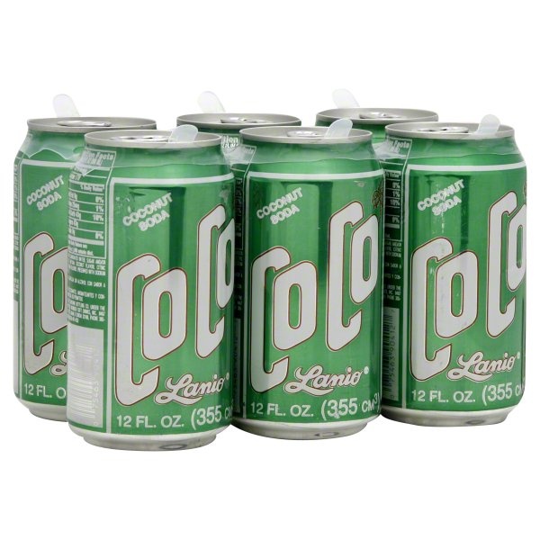 slide 1 of 1, Lanio CoCo Coconut Soda - 6 ct; 12 fl oz, 6 ct; 12 fl oz