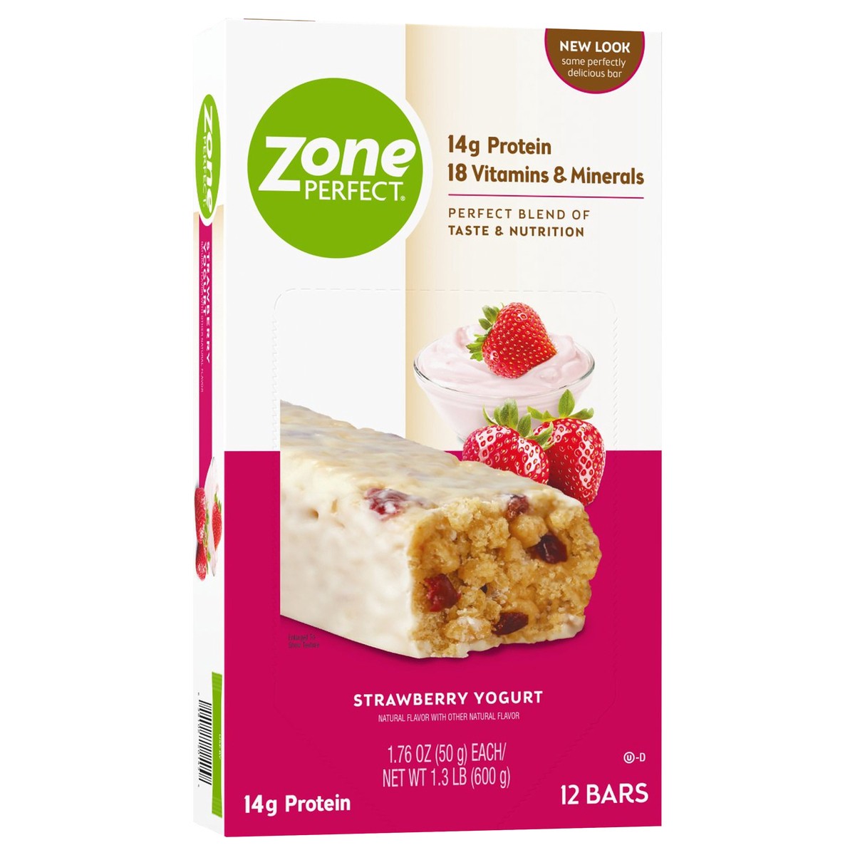 slide 2 of 7, Zone Perfect Protein Bar Strawberry Yogurt Bars 12 - 1.76 oz Bars, 12 ct