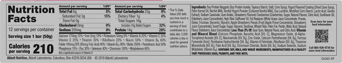 slide 7 of 7, Zone Perfect Protein Bar Strawberry Yogurt Bars 12 - 1.76 oz Bars, 12 ct