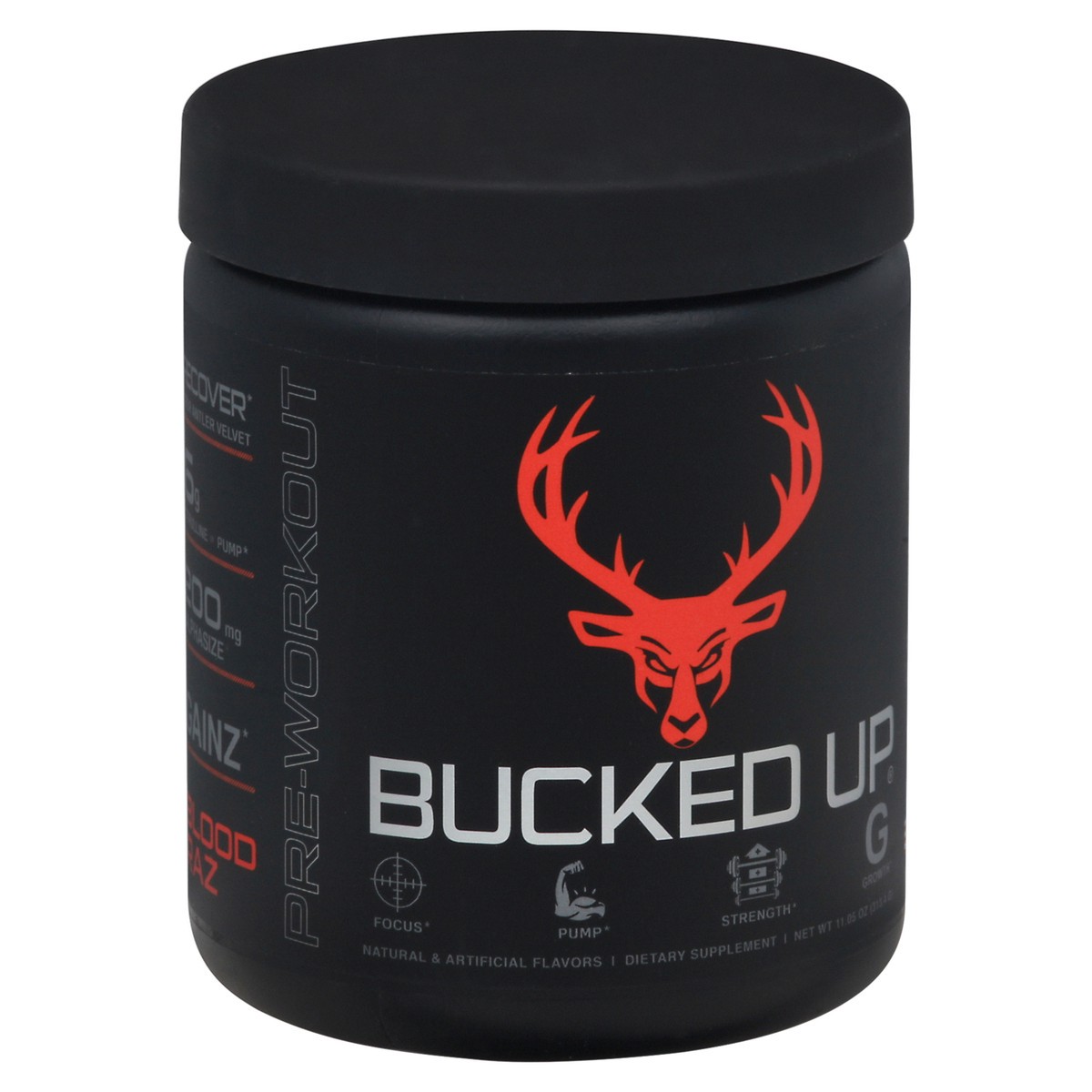 slide 4 of 14, Bucked Up Red Raspberry Flavor Pre-Workout Supplement 11.05 oz, 11.05 oz