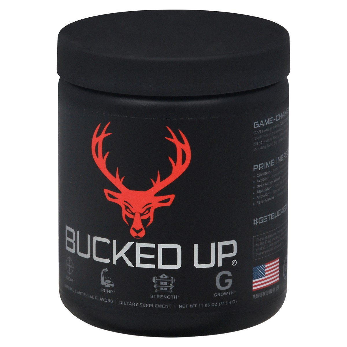 slide 3 of 14, Bucked Up Red Raspberry Flavor Pre-Workout Supplement 11.05 oz, 11.05 oz