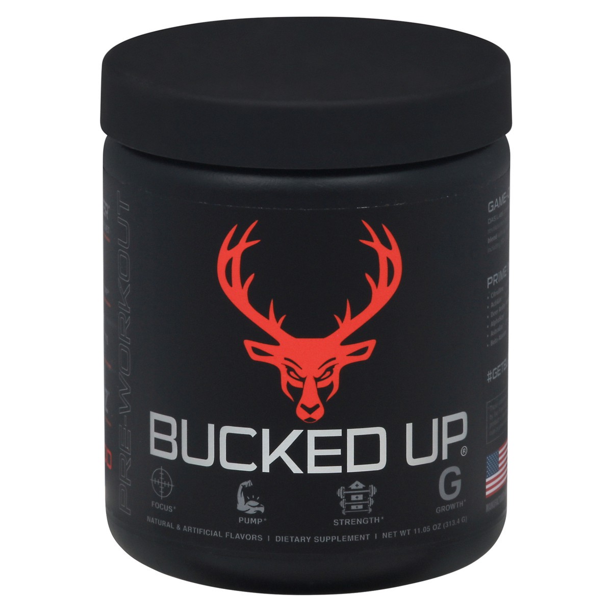 slide 8 of 14, Bucked Up Red Raspberry Flavor Pre-Workout Supplement 11.05 oz, 11.05 oz