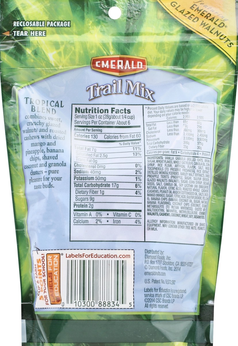 slide 3 of 3, Emerald Tropical Blend Premium Trail Mix, 6 oz