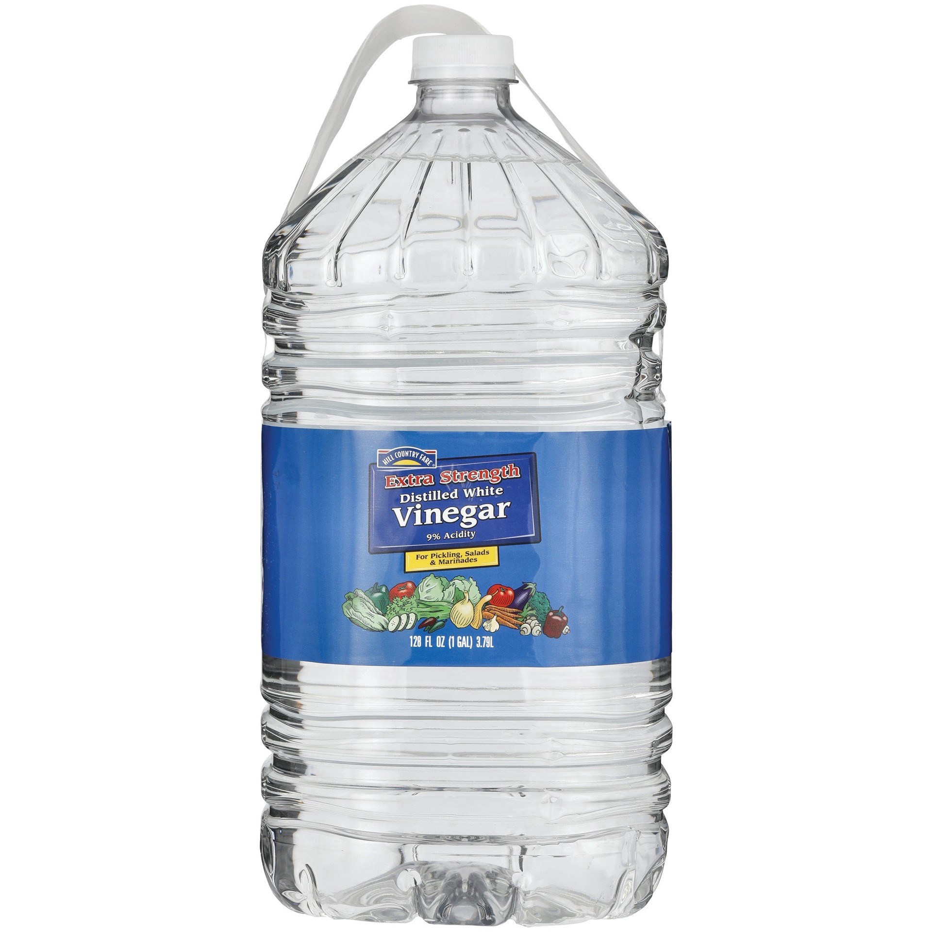 slide 1 of 1, Hill Country Fare Extra Strength Distilled White Vinegar - 128 oz, 128 oz