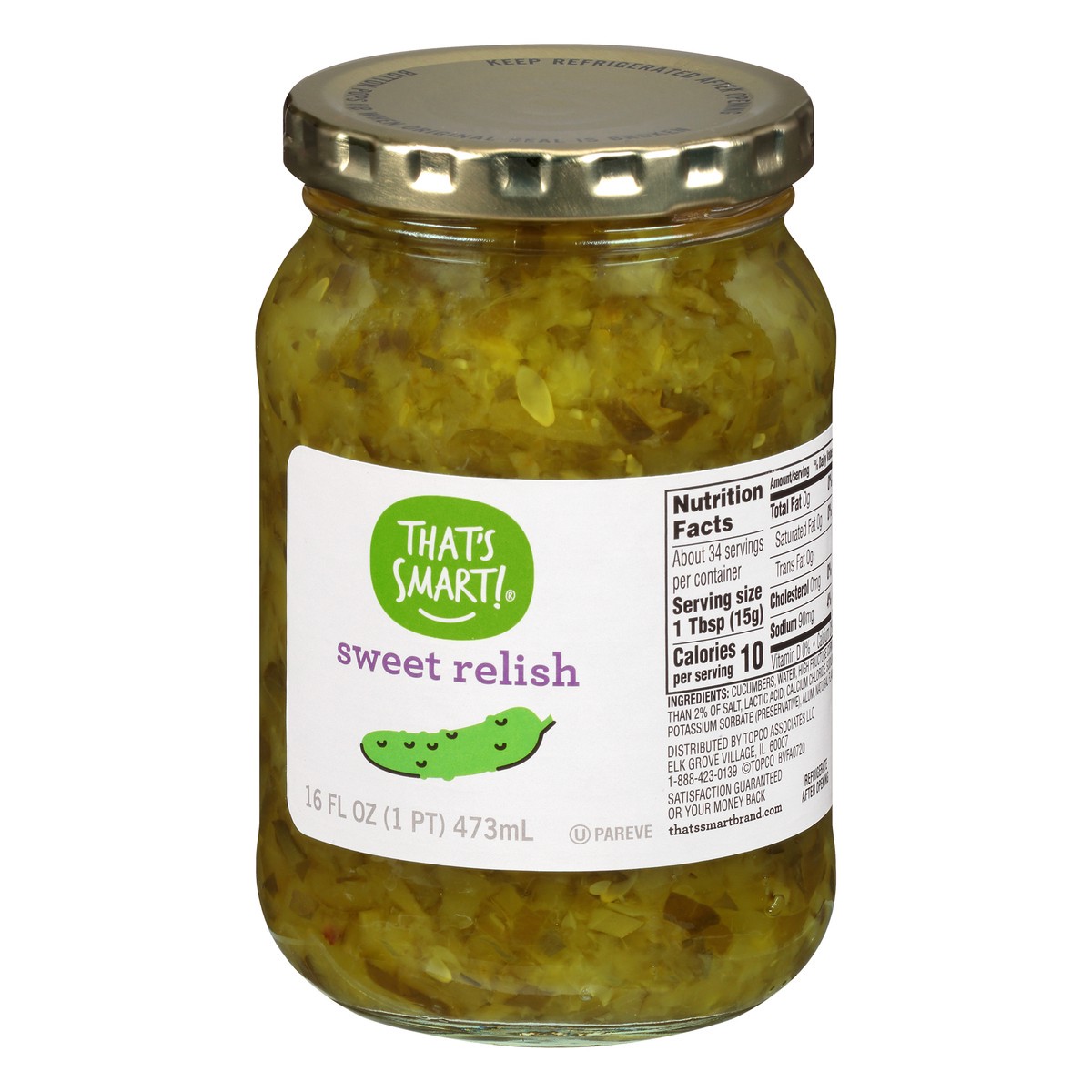 slide 7 of 9, That's Smart! Sweet Relish 16 oz, 16 oz