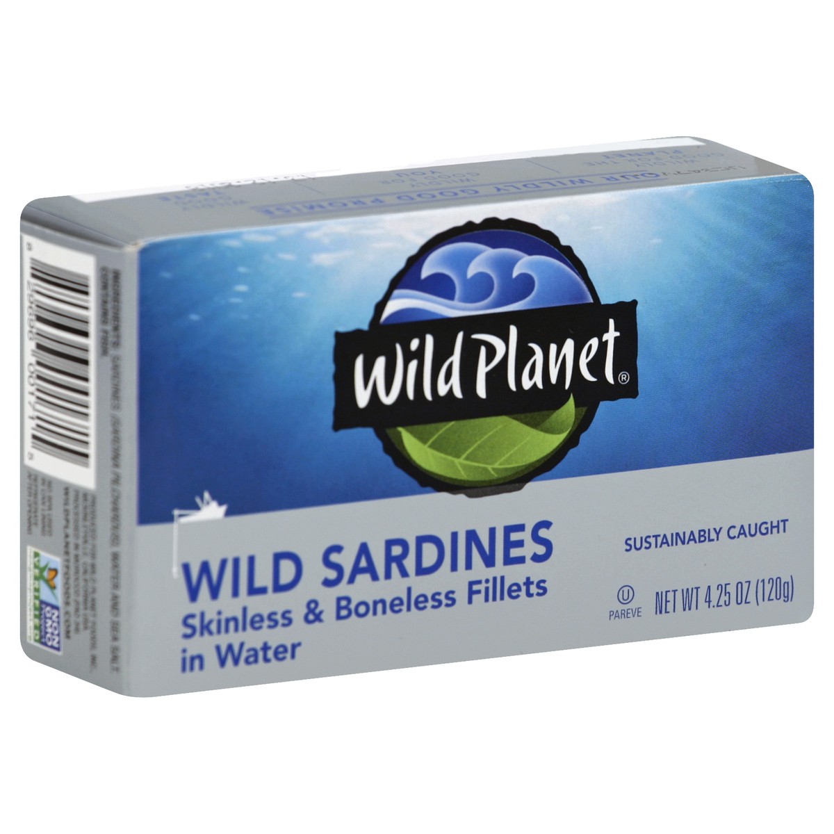 slide 5 of 5, Wild Planet Skinless Boneless Wild Sardine Fillets In Water, 4.25 oz