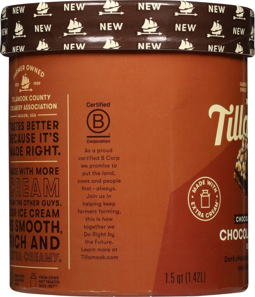 slide 7 of 14, Tillamook Tillamook Chocolate Collection Chocolate Hazelnut Ice Cream, 48 oz, 48oz, 855 g