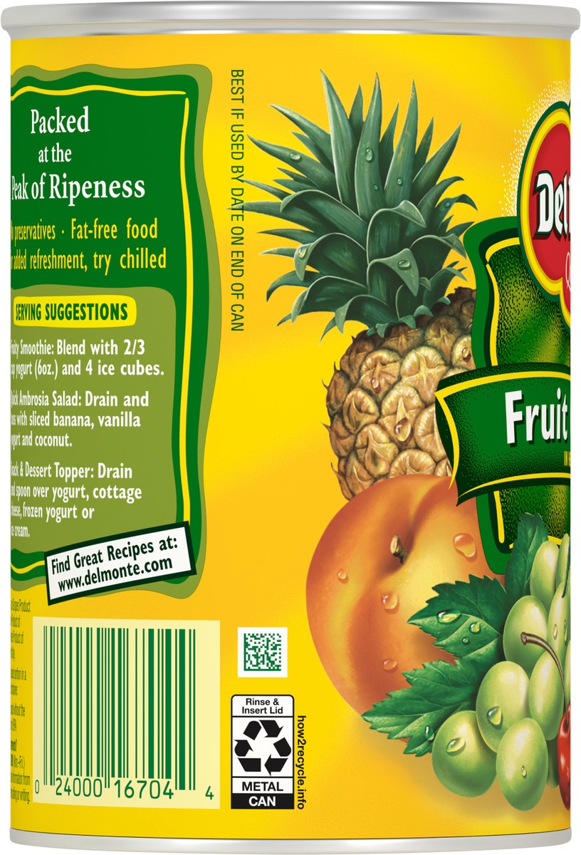 slide 7 of 11, Del Monte Fruit Cocktail In Heavy Syrup, 15.25 oz