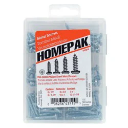 Hillman Homepak Pan Head Phillips Sheet Metal Screws Kit