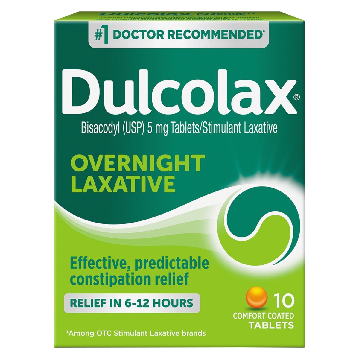 slide 1 of 7, Dulcolax Stimulant Laxative Tablets for Constipation Relief, 10 Ct., 10 ct