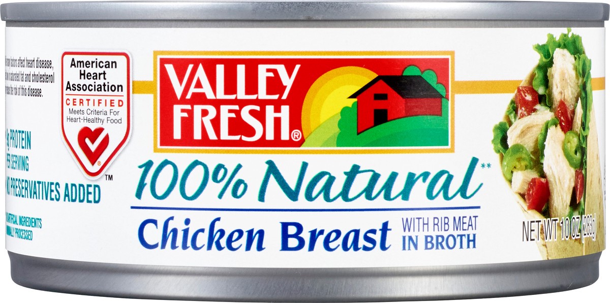slide 2 of 14, Valley Fresh 100% Natural Chicken Breast, 10 oz