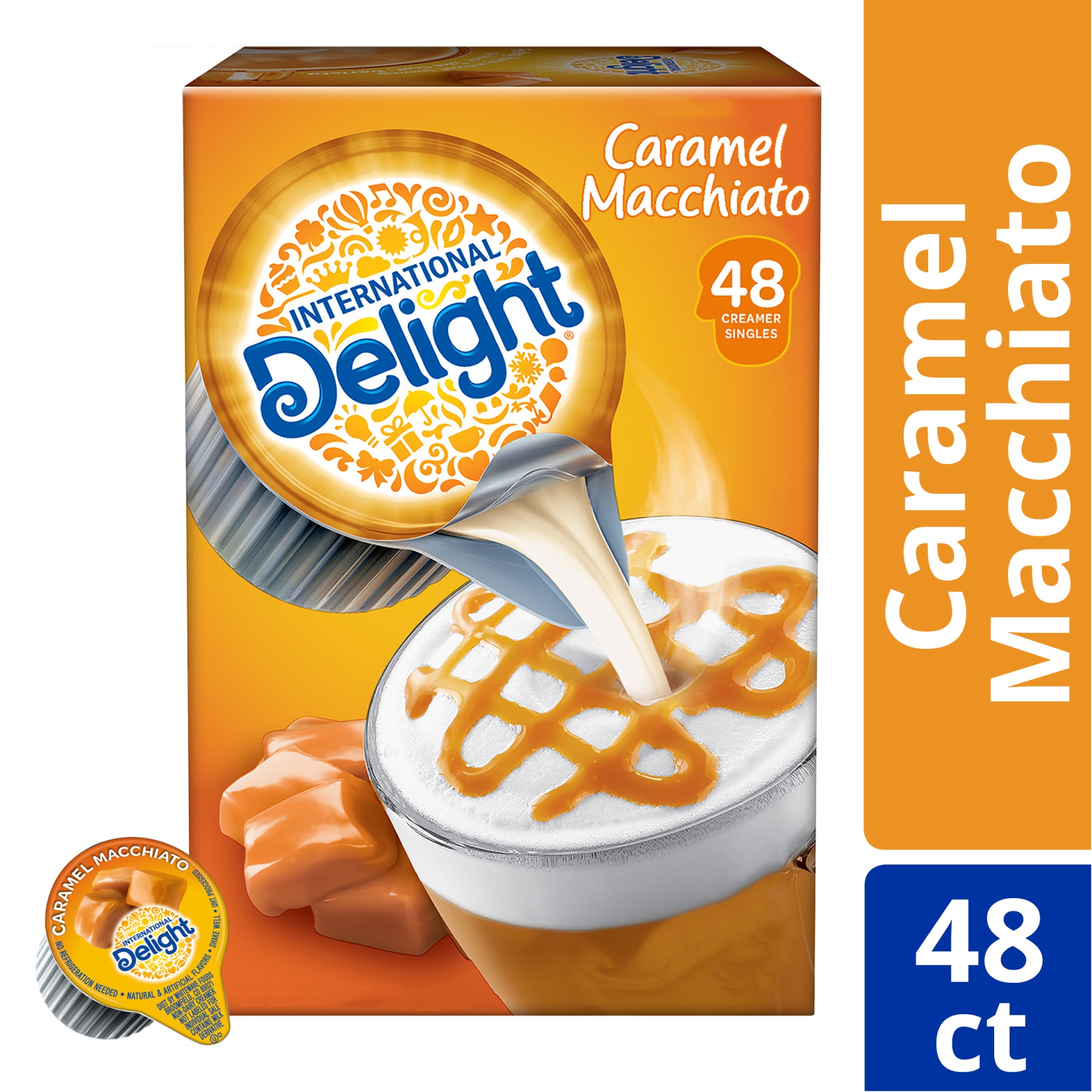 International Delight Caramel Macchiato Coffee Creamer Singles 48 ct
