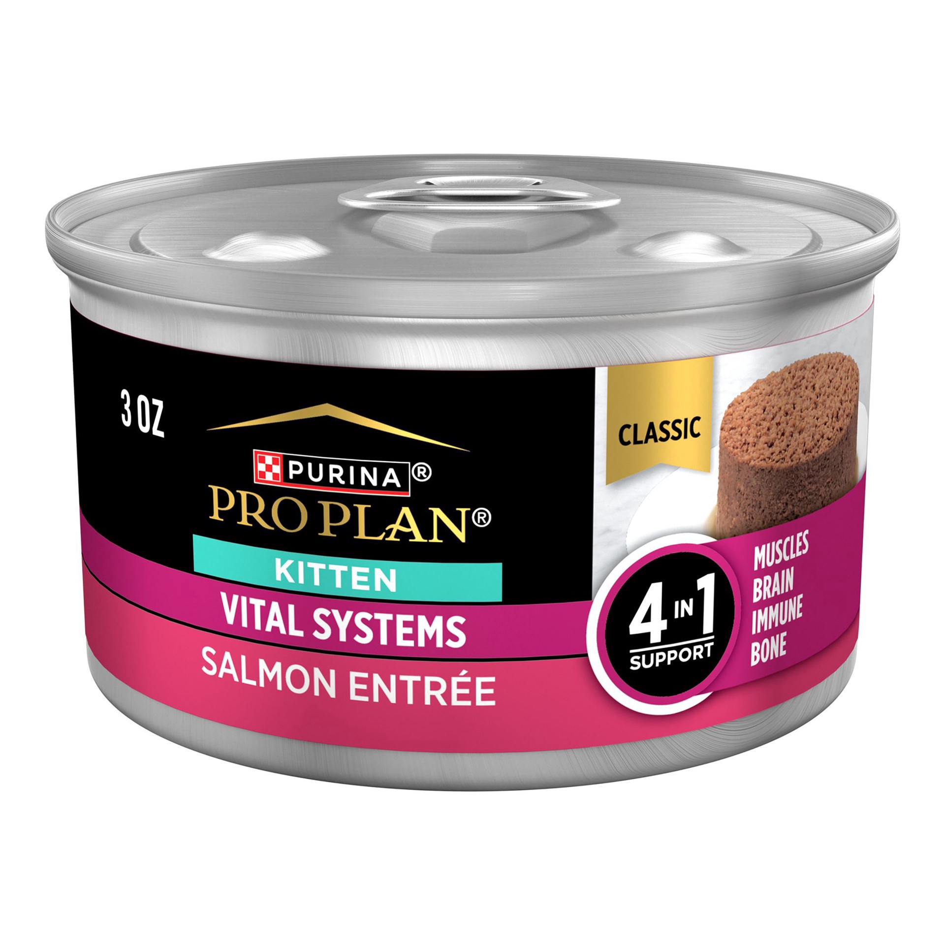 slide 1 of 1, Purina Pro Plan Vital Systems Kitten - Pate, 3 Oz, 3 oz