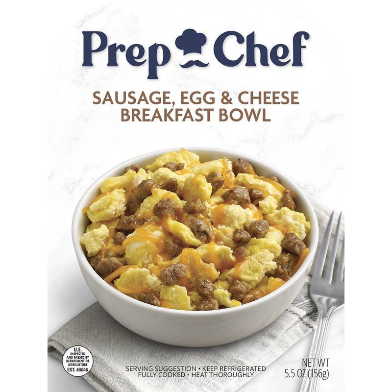 slide 1 of 2, Prep Chef Frozen Sausage Egg and Cheese Breakfast Bowl - 5.5oz, 5.5 oz