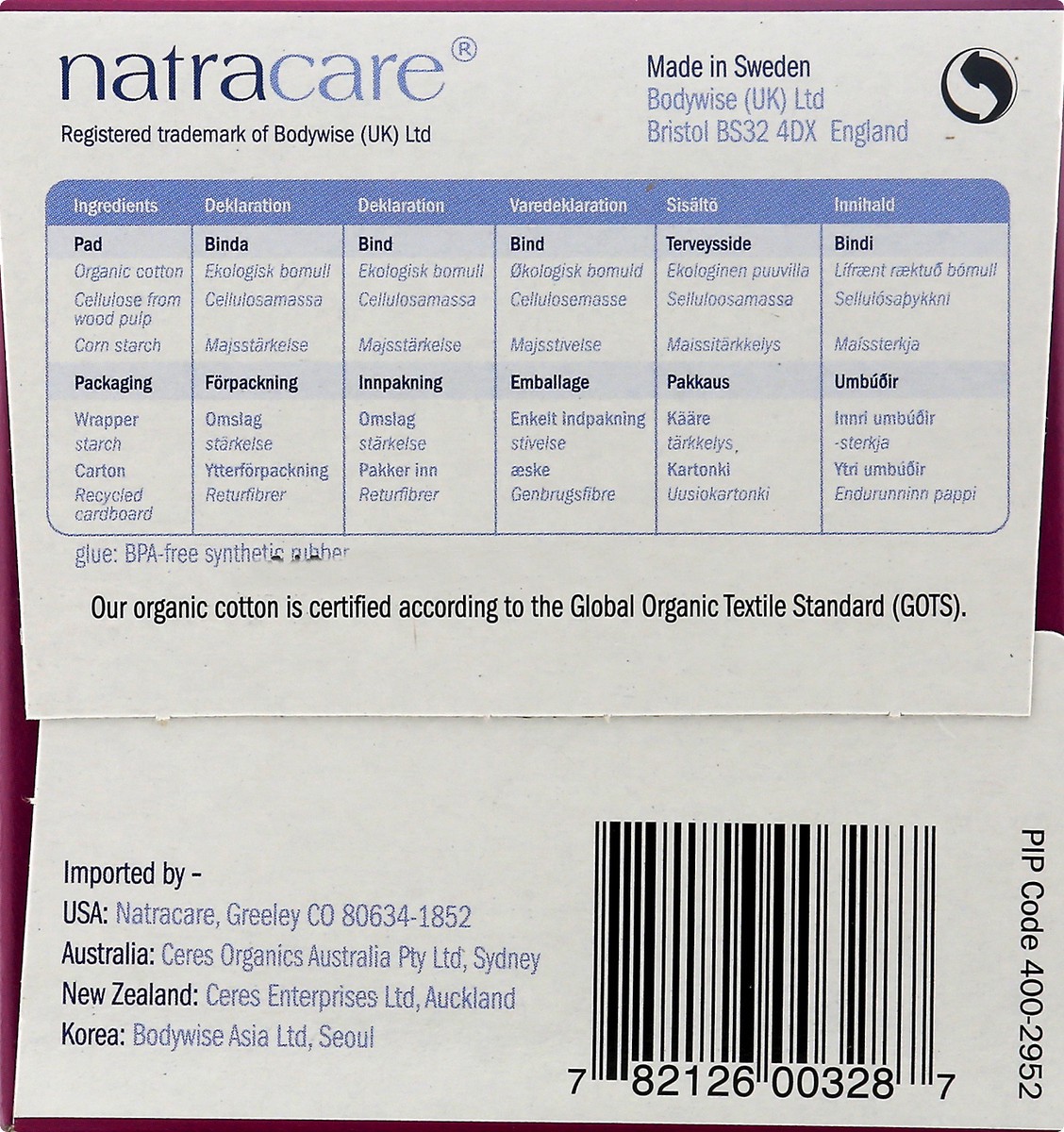 slide 2 of 11, Natracare Extra Pads 10 ea, 10 ct