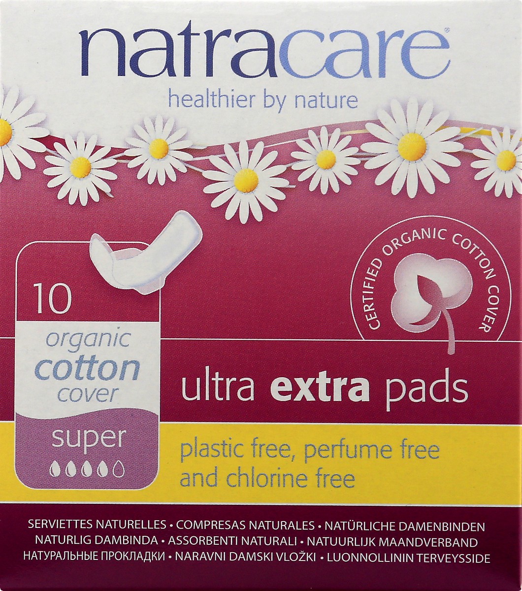 slide 4 of 11, Natracare Extra Pads 10 ea, 10 ct