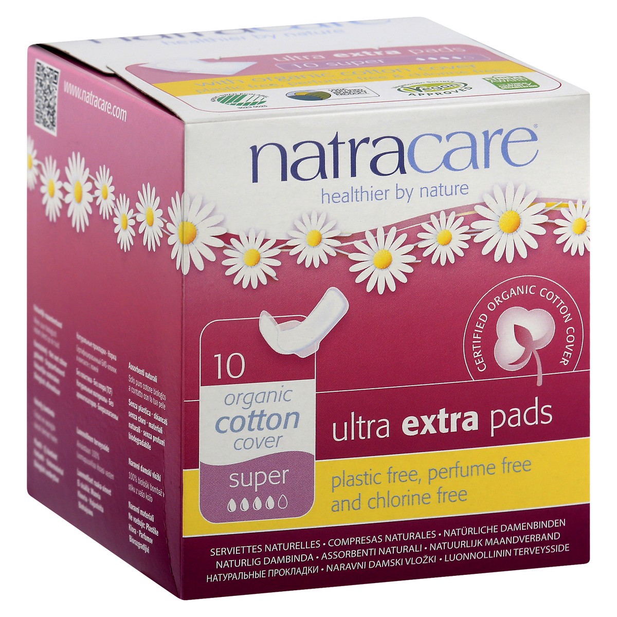 slide 6 of 11, Natracare Extra Pads 10 ea, 10 ct