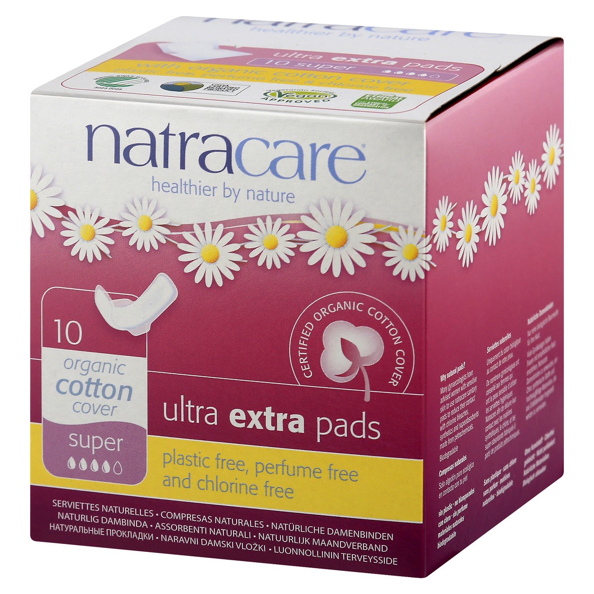 slide 8 of 11, Natracare Extra Pads 10 ea, 10 ct